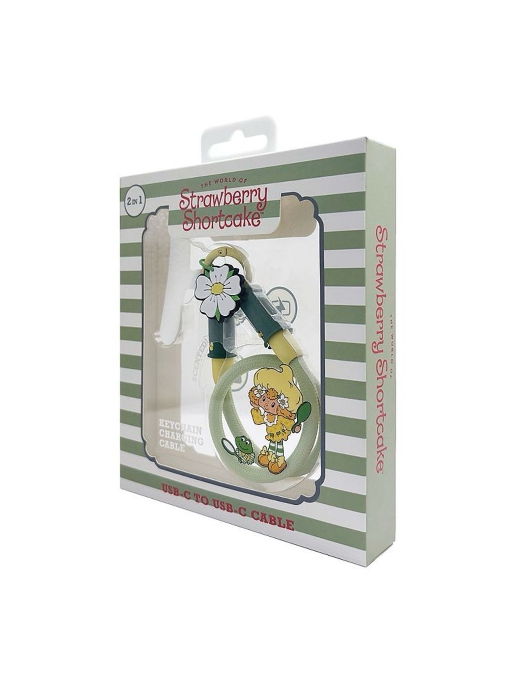 Strawberry Shortcake USB-C Keychain Charging Cable - Green 24” - Picture 3 of 11